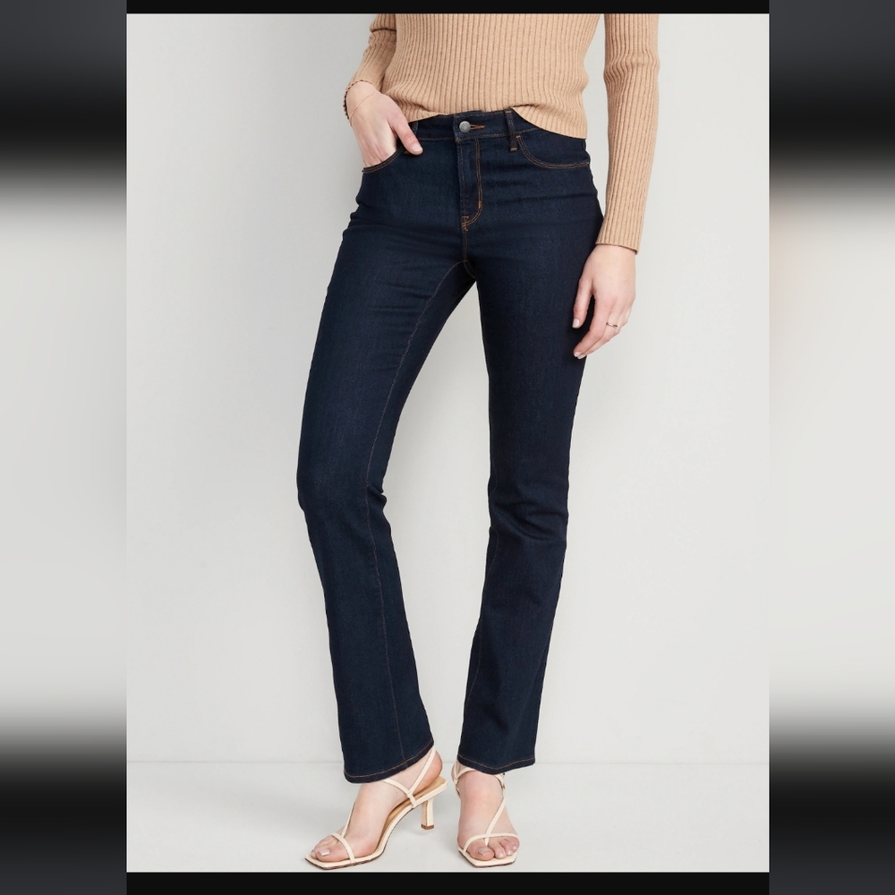 Mid-Rise Kicker Boot-Cut Jeans